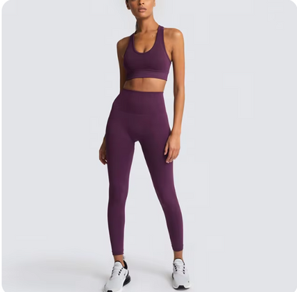 Women’s SculptFit Activewear Set (Sports Bra & High-Waist Leggings)