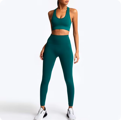Women’s SculptFit Activewear Set (Sports Bra & High-Waist Leggings)