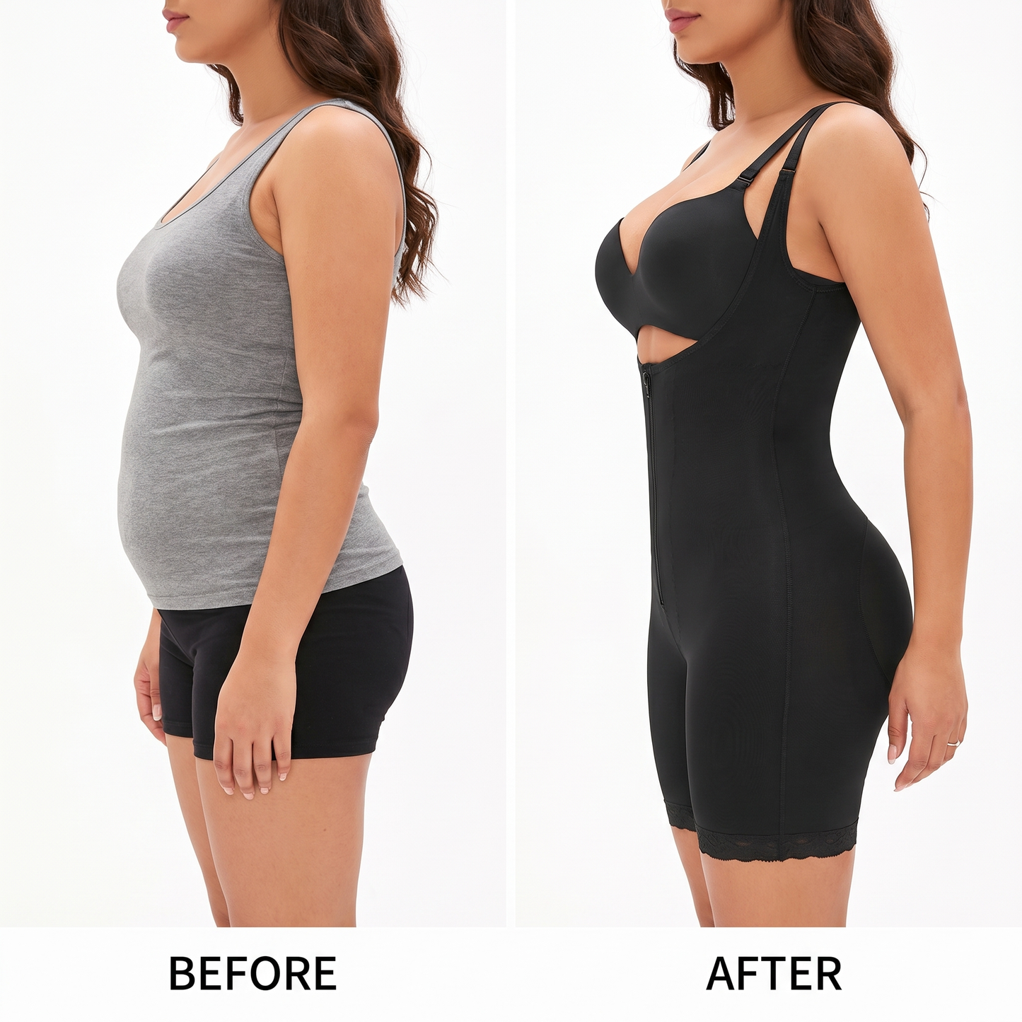 TrueShape Zip Bodysuit