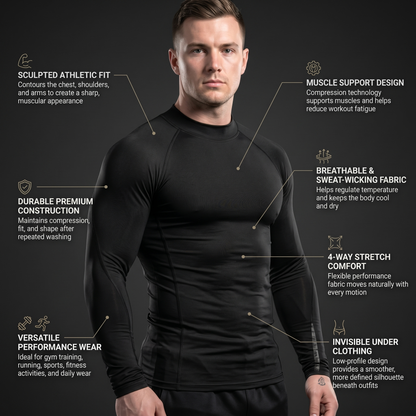 PRO Compression Long Sleeve – Performance Running T-Shirt